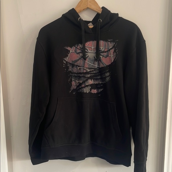 MARVEL MEN'S BLACK GRAPHIC HOODIE ANIME - SIZE LARGE - Picture 5 of 9